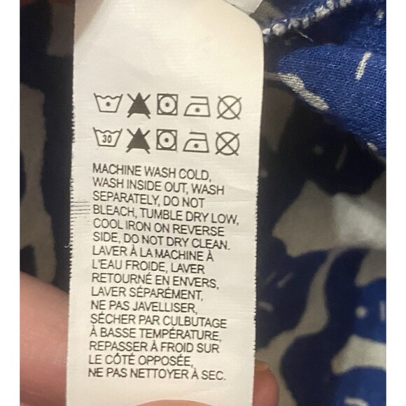 Lucky Brand Womens Tiered Maxi Dress Blue Floral Vines Boho Festival Size Large - Picture 9 of 10